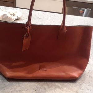 Dooney & Bourke orange leather shopper